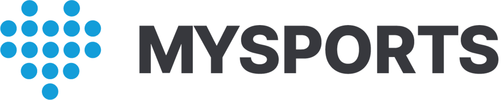 csm_mysports-logo_dca0e482c0 Blaues Punktmuster neben dem schwarzen MySports-Schriftzug auf hellem Hintergrund für die digitale Trainingsverwaltung